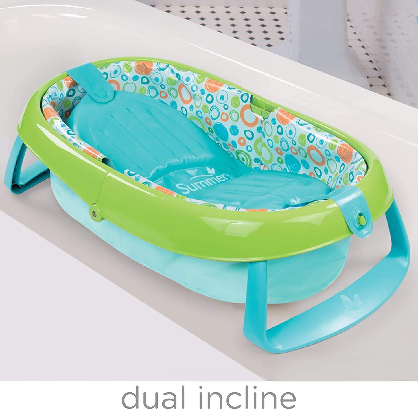 Summer Infant Easystore Comfort Bath Tub Neutral || Birth+ to 12months