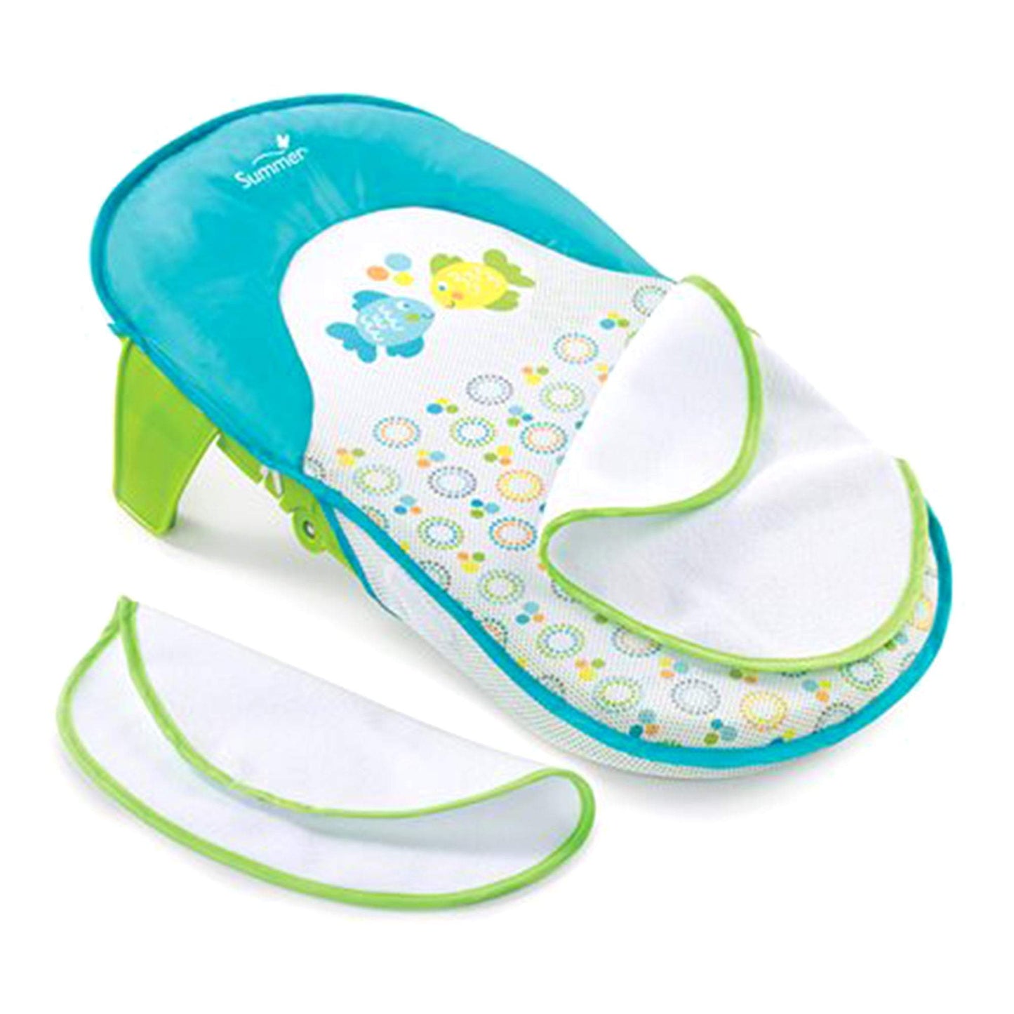 Summer Infant Folding Bath Sling With Warming Wings Green || Birth+ to 9months