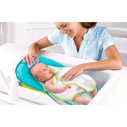 Summer Infant Folding Bath Sling With Warming Wings Green || Birth+ to 9months