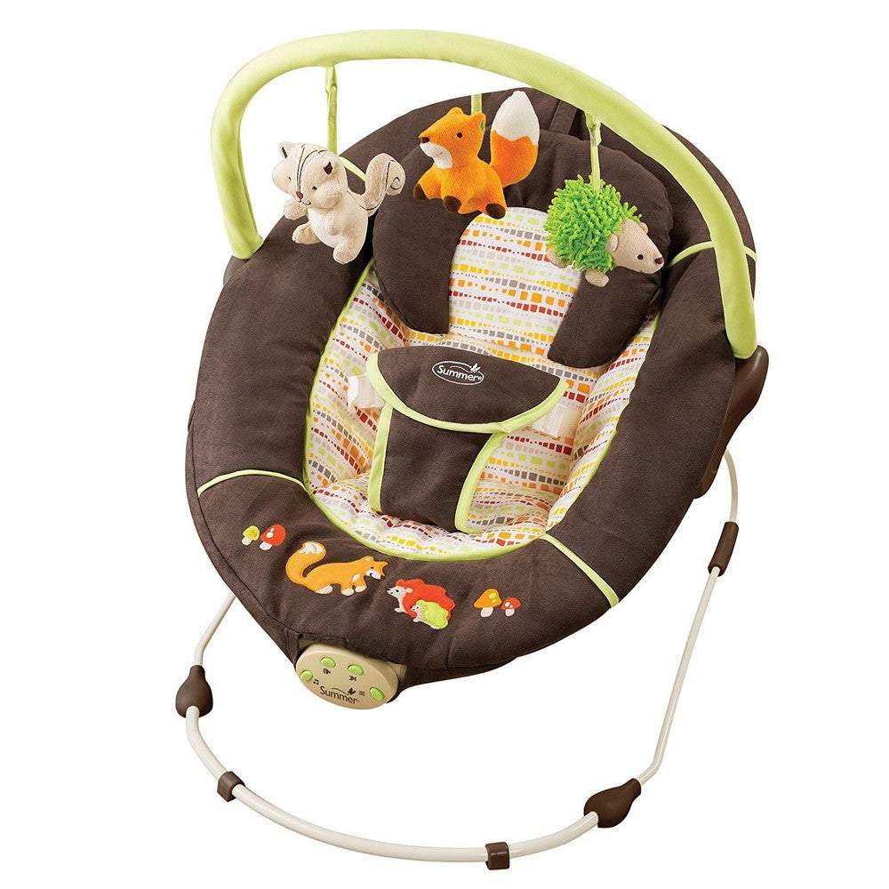 Summer Infant Fox & Friends Bouncer - 2L Brown || Birth+ to 6months