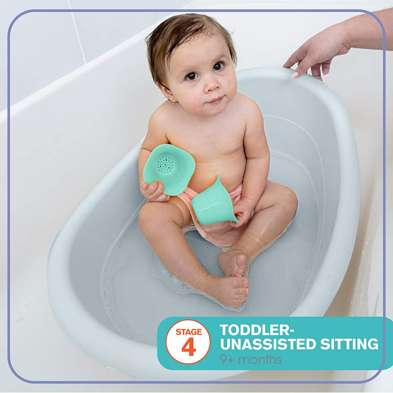 Summer Infant Gentle Support Multi-Stage Bath Tub || Birth+ to 24months