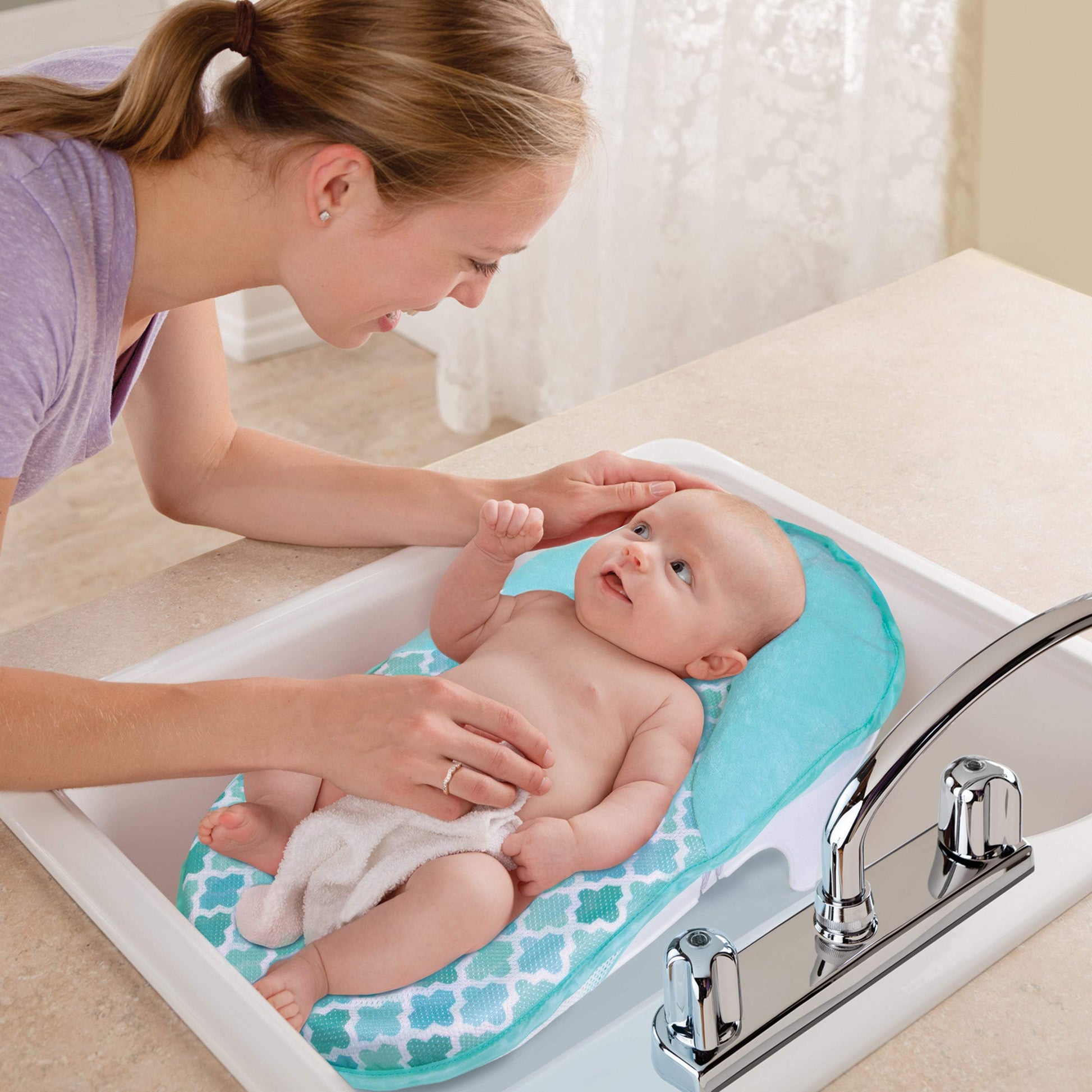 Summer Infant Lil Luxuries Refresh Bath Tub Birth+ 24M) || Birth+ to 12months