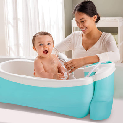Summer Infant Lil Luxuries Refresh Bath Tub Birth+ 24M) || Birth+ to 12months