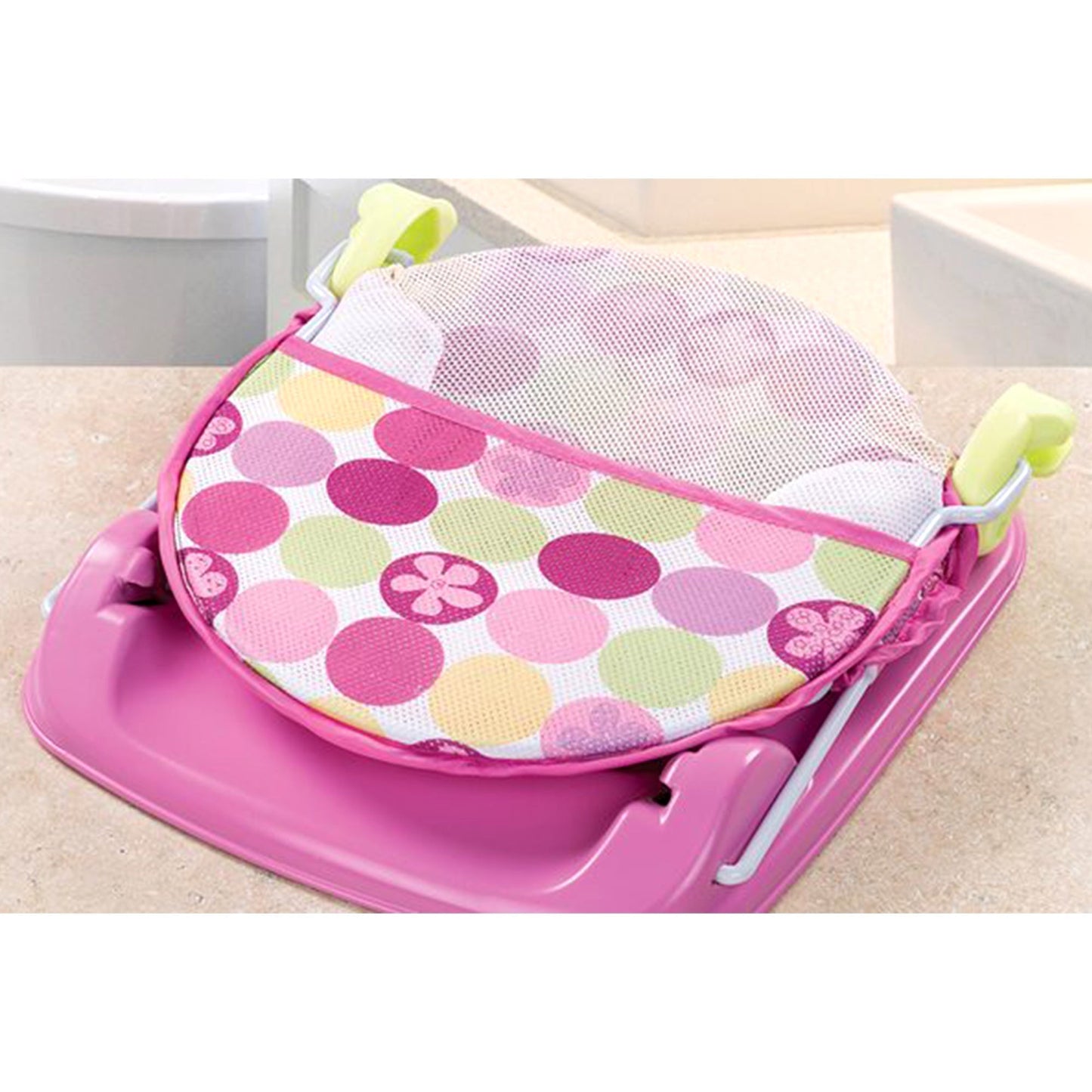 Summer Infant Mothers Touch Deluxe Baby Bather Circle Daisy || Birth+ To 9Months || Distress Box - Distressed