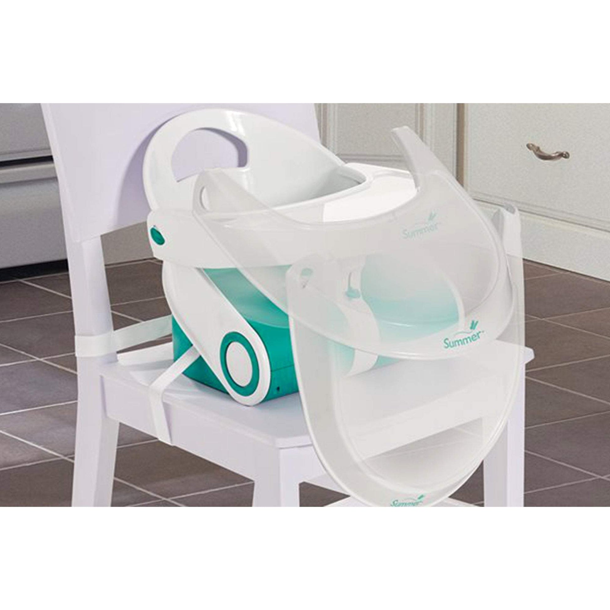 Summer Infant Sit 'N Style Fold Up Booster (1L) Teal & White
