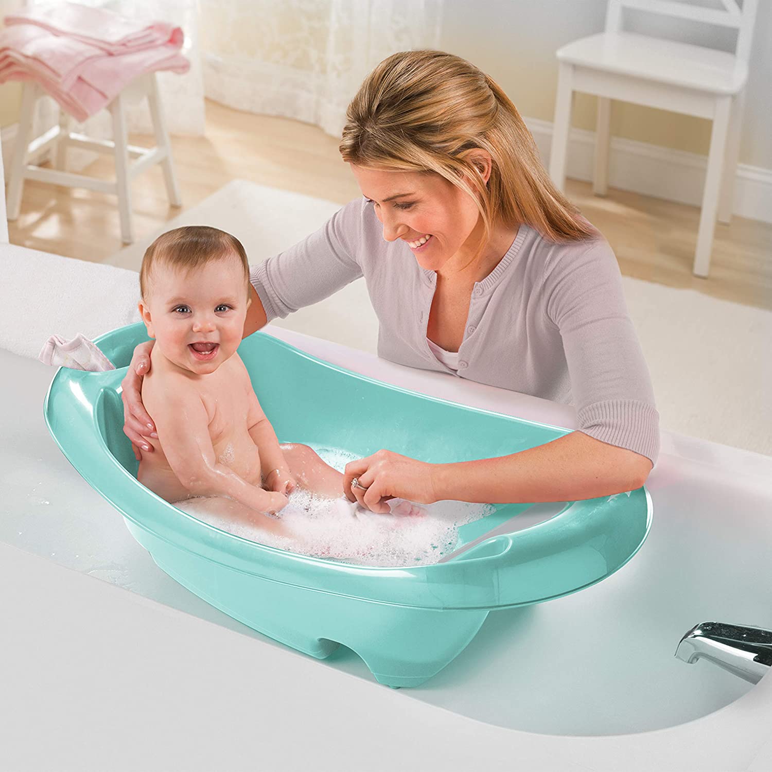 Summer Infant Splish 'N' Splash Bath Tub Neutral || Birth+ to 24months