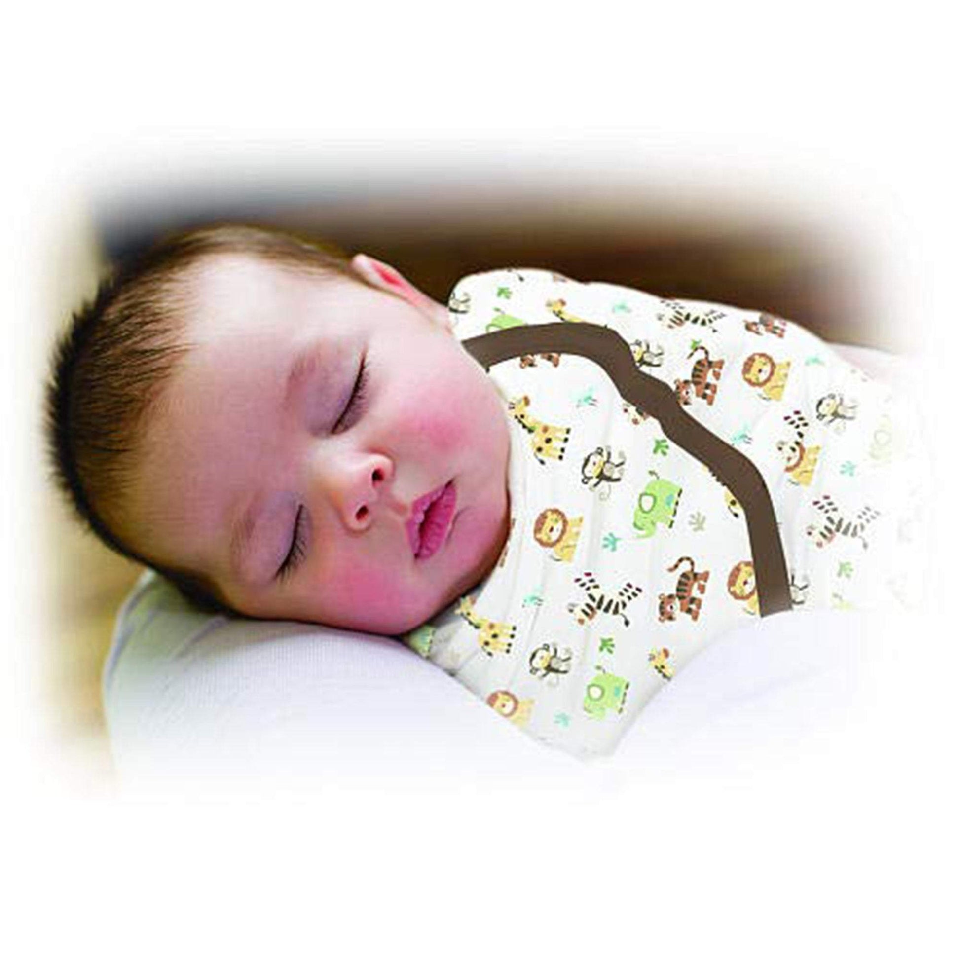 Summer Infant Swaddleme Sm 1 Pk Swaddle Jungle || Birth+ to 12months