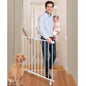 Summer Infant Top Of Stairs Simple to Secure Metal Gate || Color-White || Distress Box