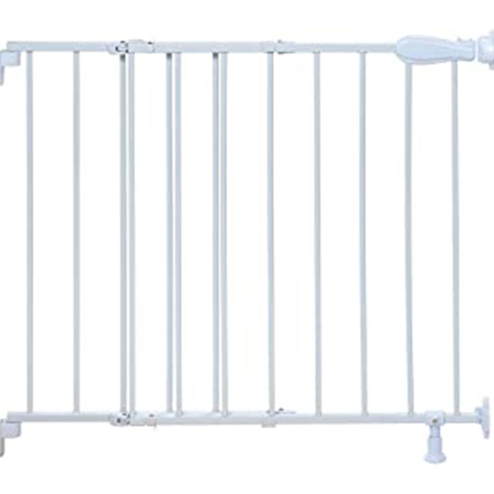 Summer Infant Top Of Stairs Simple to Secure Metal Gate || Color-White || Distress Box