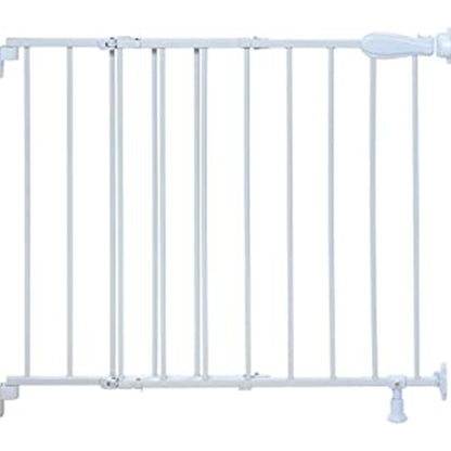 Summer Infant Top Of Stairs Simple to Secure Metal Gate || Color-White || Distress Box