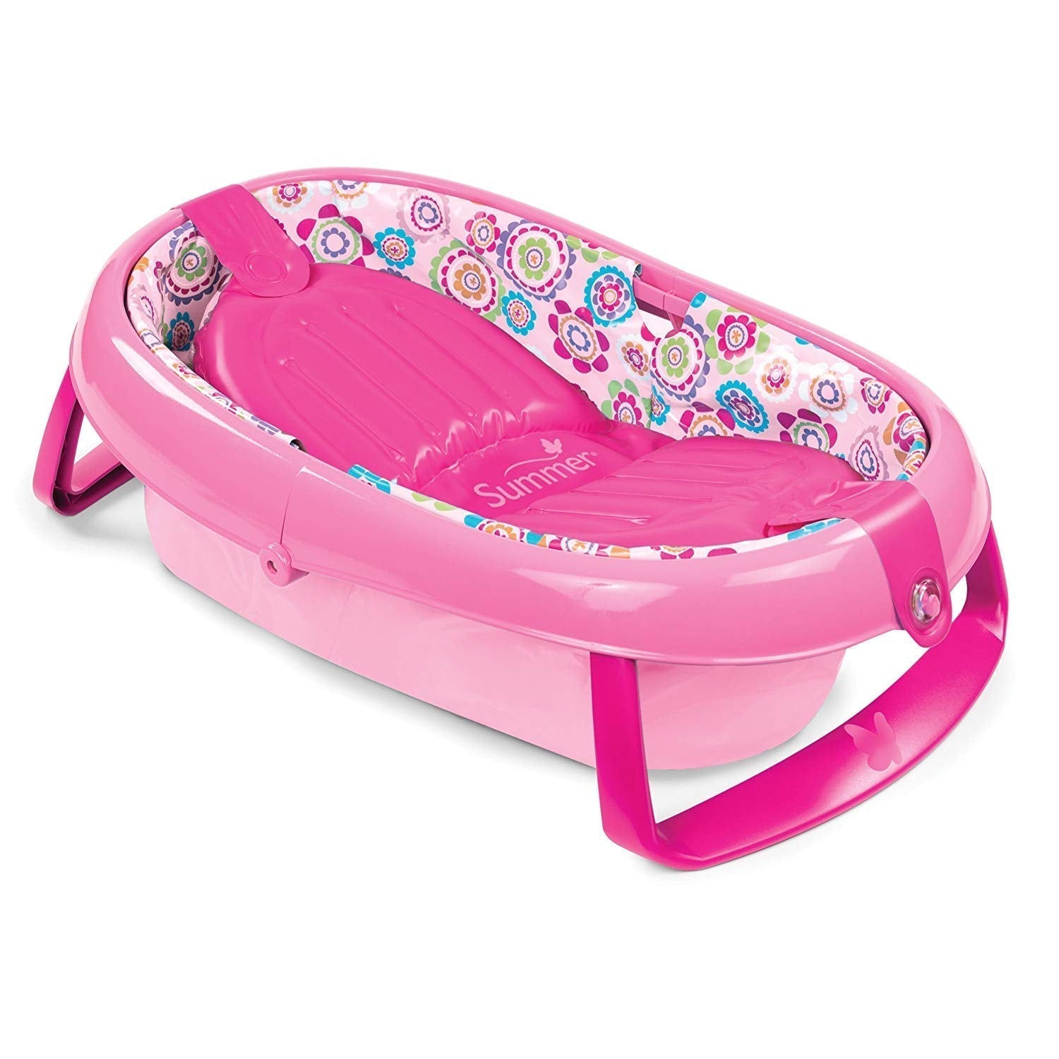 Summer Infants Easystore Comfort Tub (Pink) || Birth+ To 12Months || Distress Box - Distressed