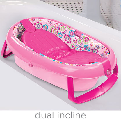 Summer Infants Easystore Comfort Tub (Pink) || Birth+ To 12Months || Distress Box - Distressed