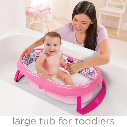 Summer Infants Easystore Comfort Tub (Pink) || Birth+ To 12Months || Distress Box - Distressed