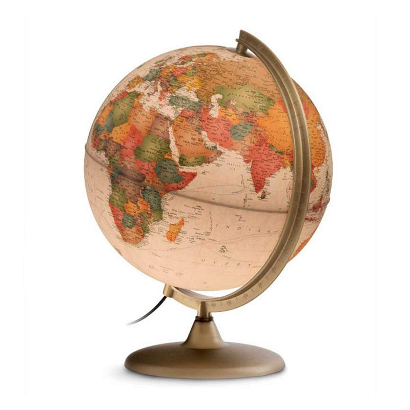 Tecnodidattica Discovery Illuminated & Revolving Globe Antique Style 5M To 4Y