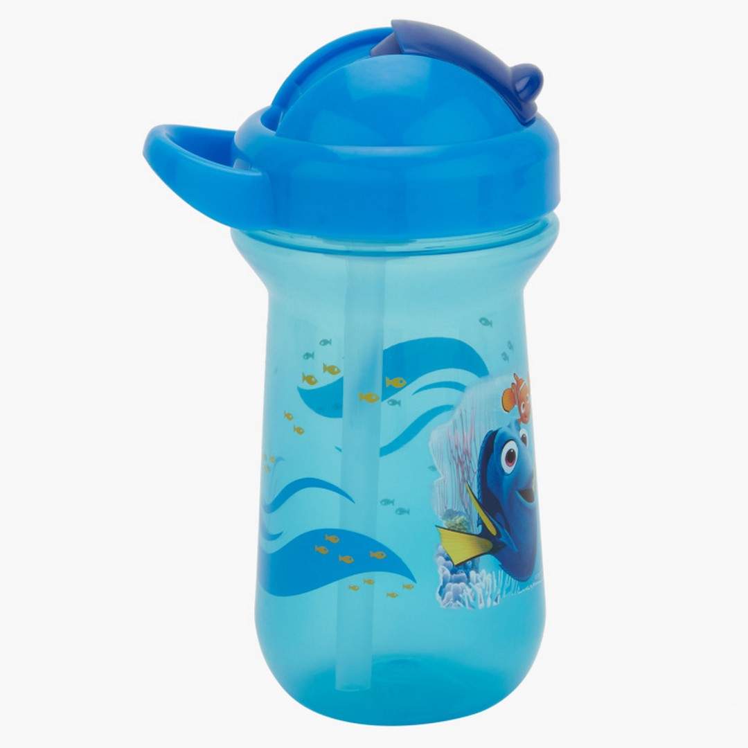 The First Years Blue Color 10 Oz Flip Top Straw Cup || 9months to 36months
