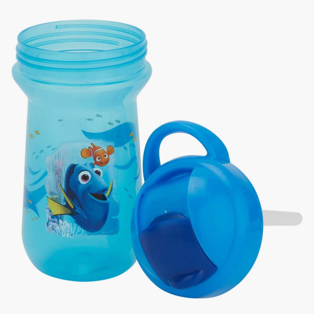 The First Years Blue Color 10 Oz Flip Top Straw Cup || 9months to 36months
