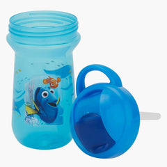 The First Years Blue Color 10 Oz Flip Top Straw Cup || 9months to 36months