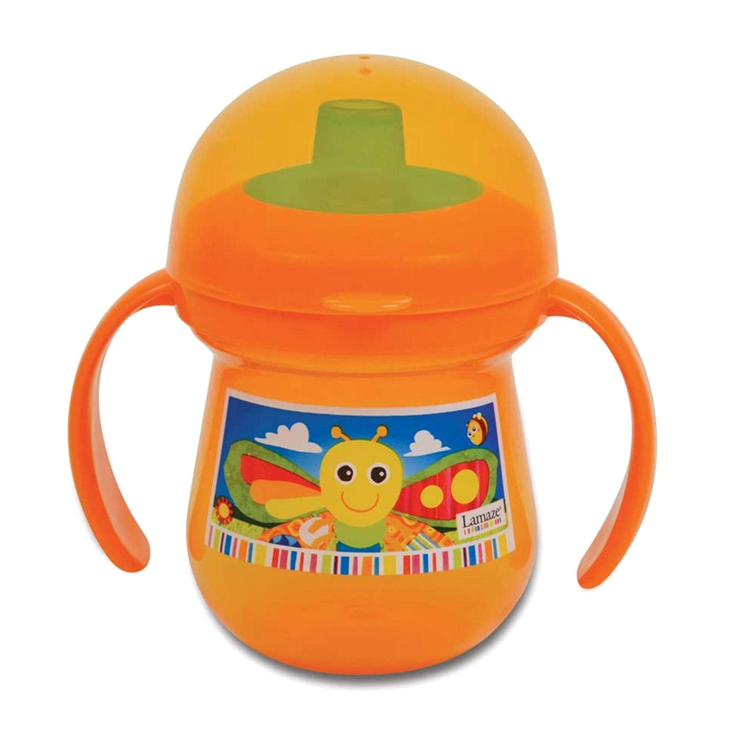 The First Years Lamaze 7 Oz Non Spill / Freddie Trainer Cup Orange || 9months to 36months