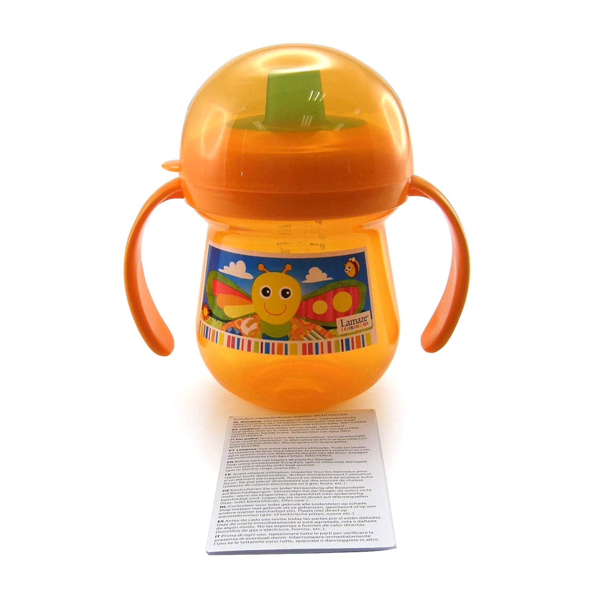 The First Years Lamaze 7 Oz Non Spill / Freddie Trainer Cup Orange || 9months to 36months