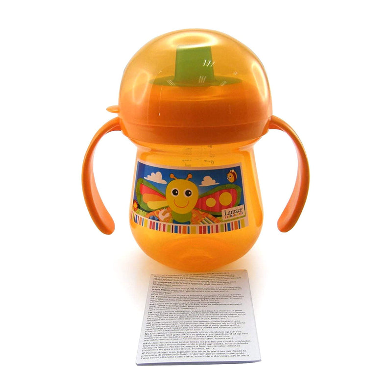 The First Years Lamaze 7 Oz Non Spill / Freddie Trainer Cup Orange || 9months to 36months
