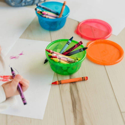 The First Years Take & Toss 8 Oz Bowls With Lids 7 Pk. Multicolor || 9months to 24months