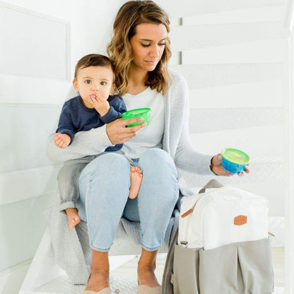 The First Years Take & Toss 8 Oz Bowls With Lids 7 Pk. Multicolor || 9months to 24months