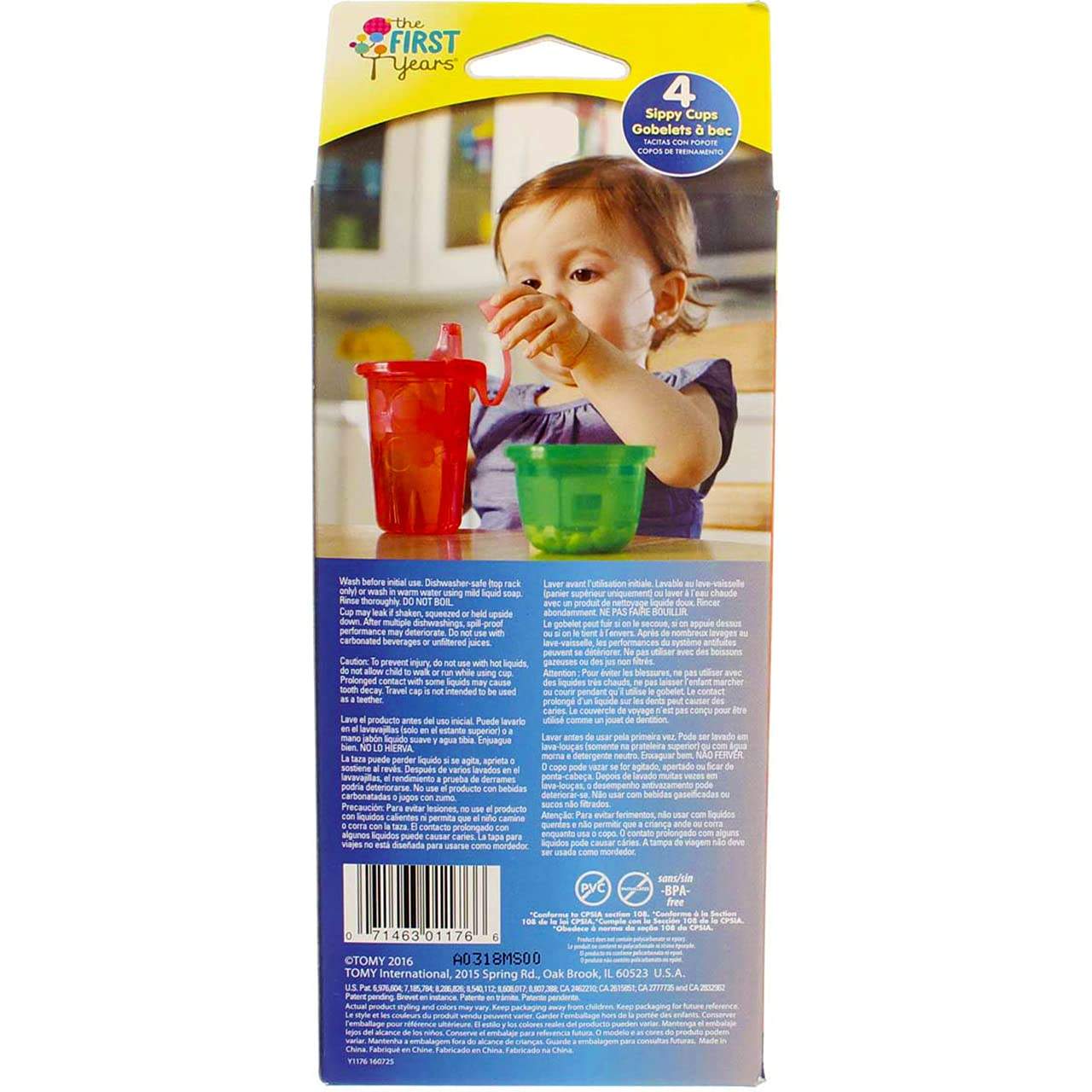 The First Years Take & Toss Spill-Proof Cups 10 Oz. 5 Pk. Multicolor || 9months to 36months