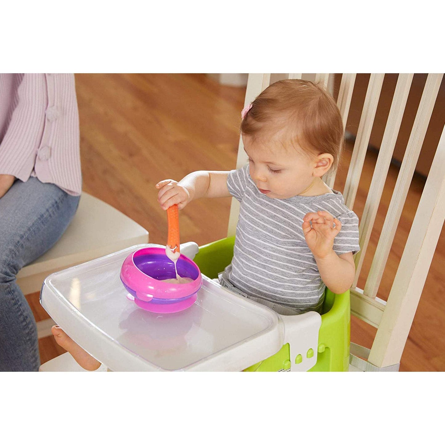 The First Years Toddler Suction Bowl 1Pk Green || 12months To 36months