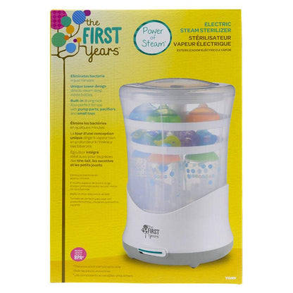 The First Years White & Grey Color Power Of Steam Sterilizer || Birth+ to 36months