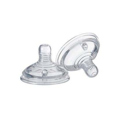 Tommee Tippee Closer Nature Easivent Fast Flow Teats (2 Pack) Transparent 6M To 24M