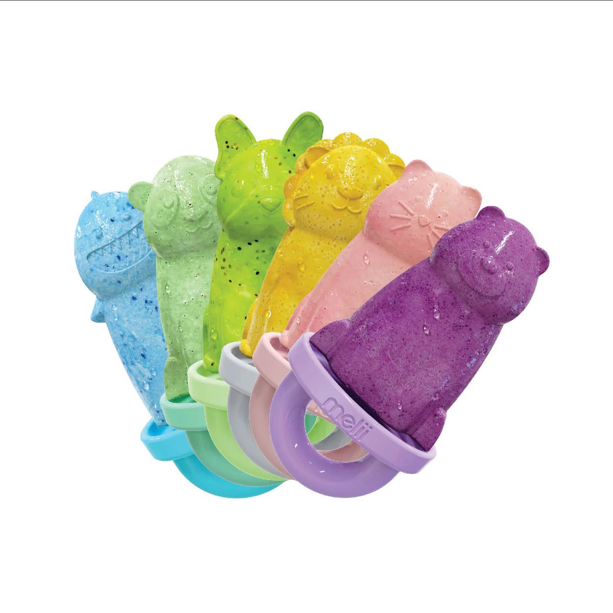 6 Piece Animal Ice Pops with Tray Multicolor - 3 to 6 Years