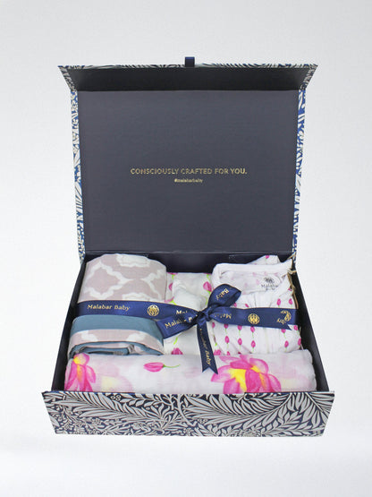 Malabar Baby Pink Peony Snuggle & Sleep Gift Set