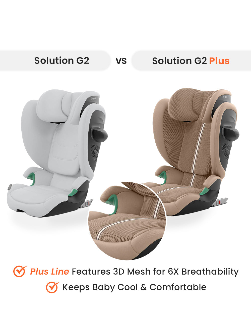 Cybex Solution G2 Plus Car Seat - Almond Beige
